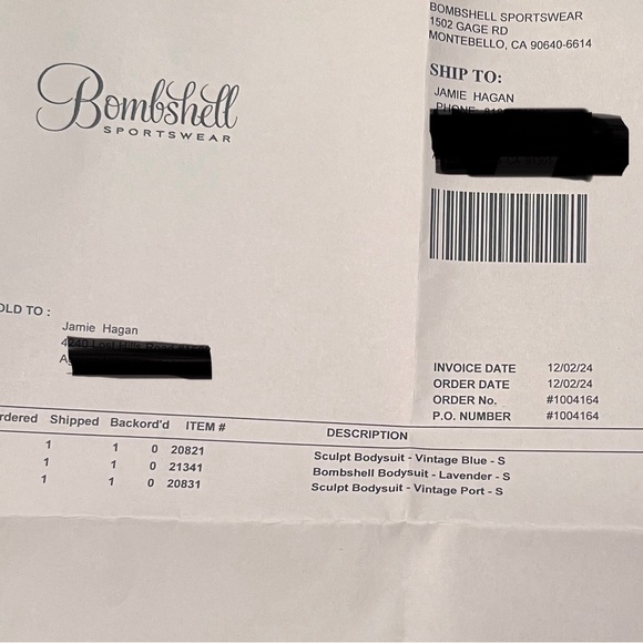 Bombshell bodysuit sculpted small - Picture 6 of 6